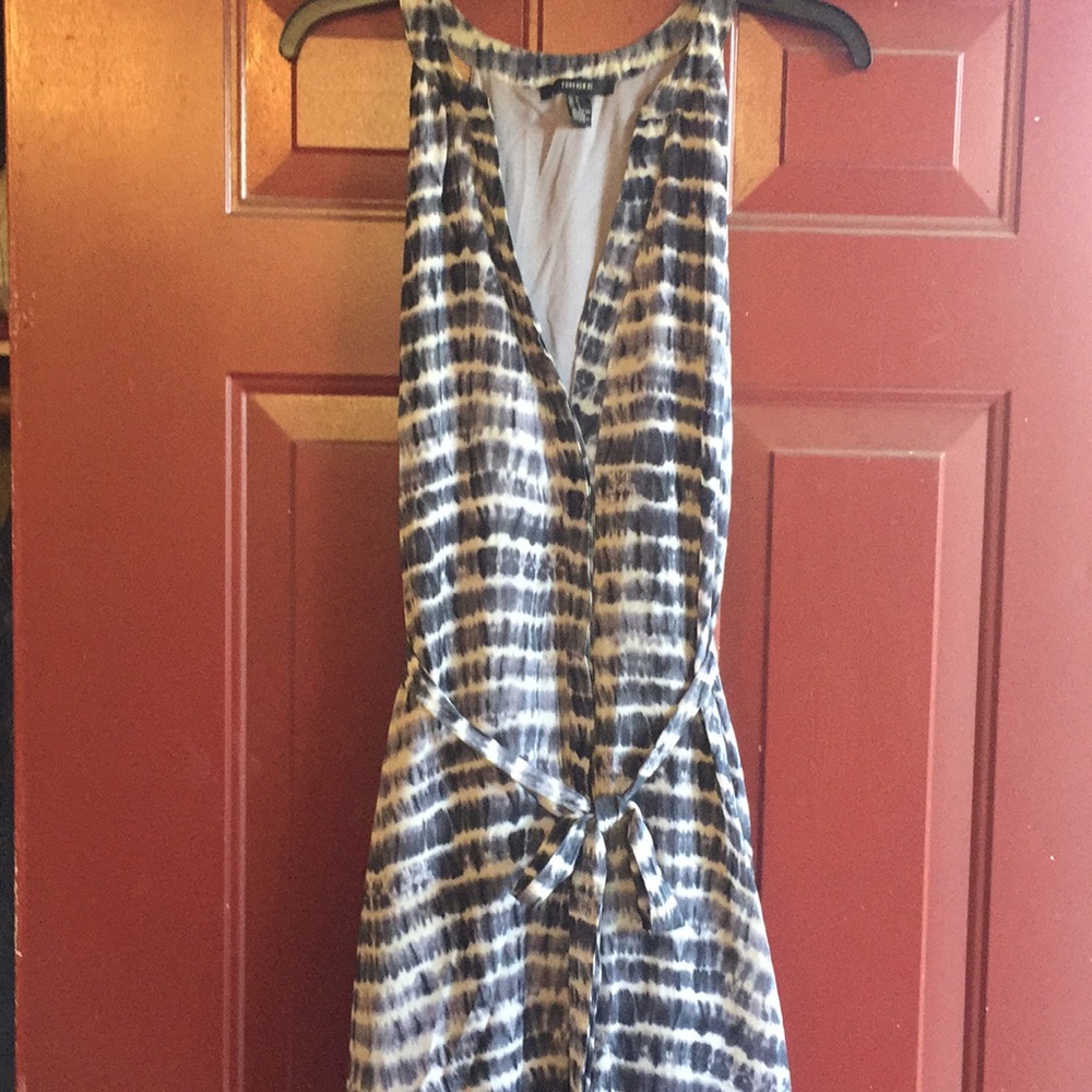 Tie dye blue dress